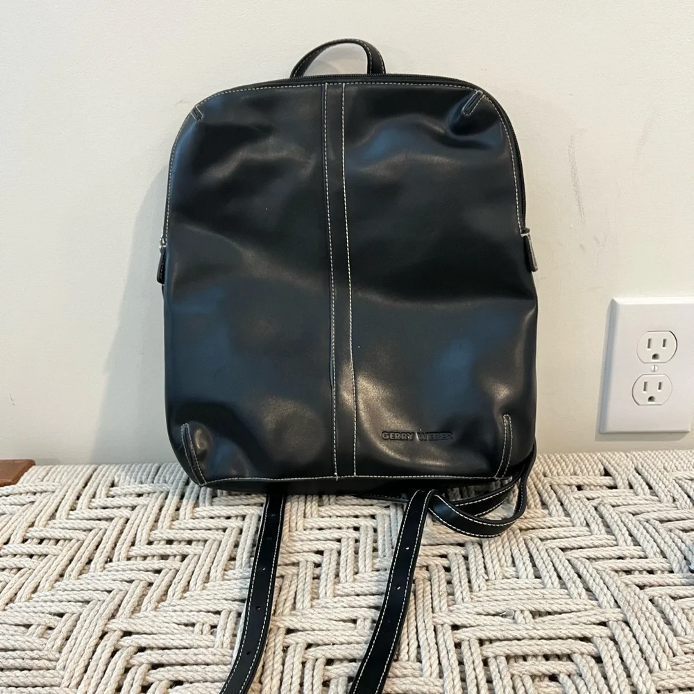Gerry Weber Black Leather Backpack